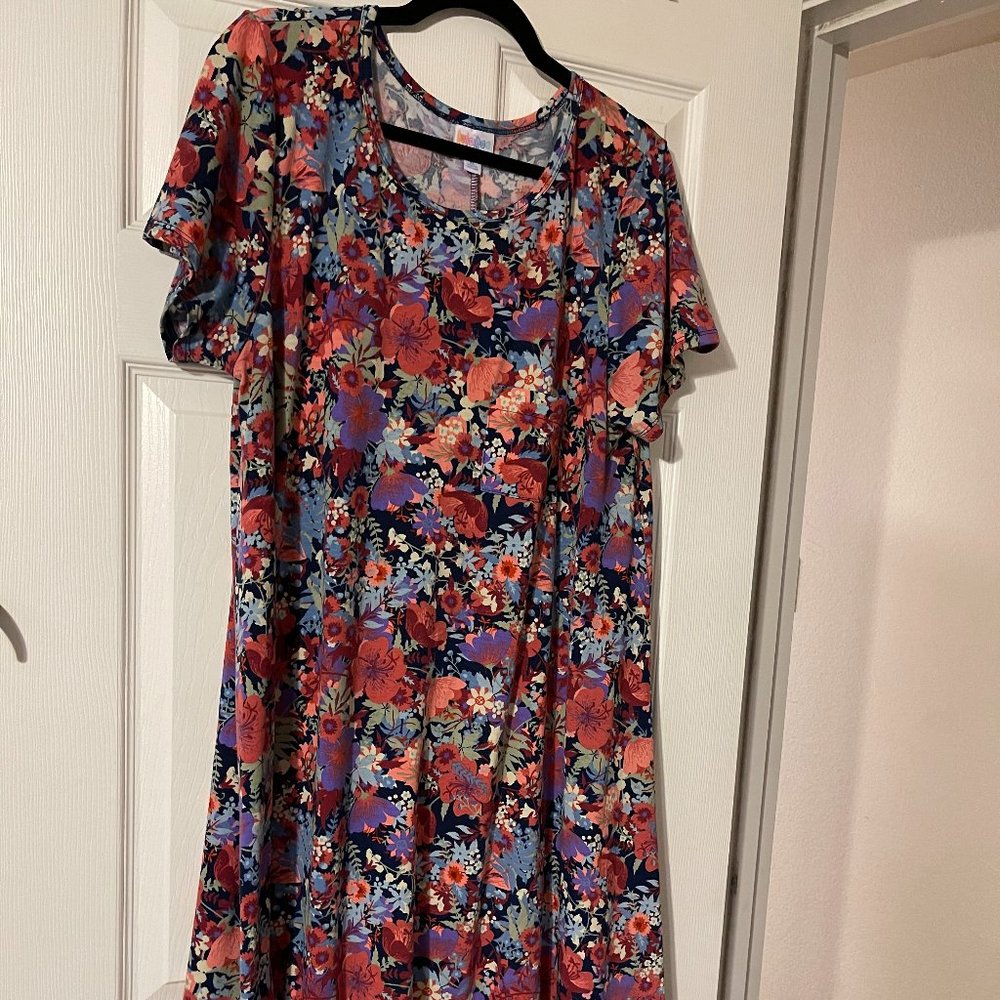 LuLaRoe Size XL Carly Dress - Florals